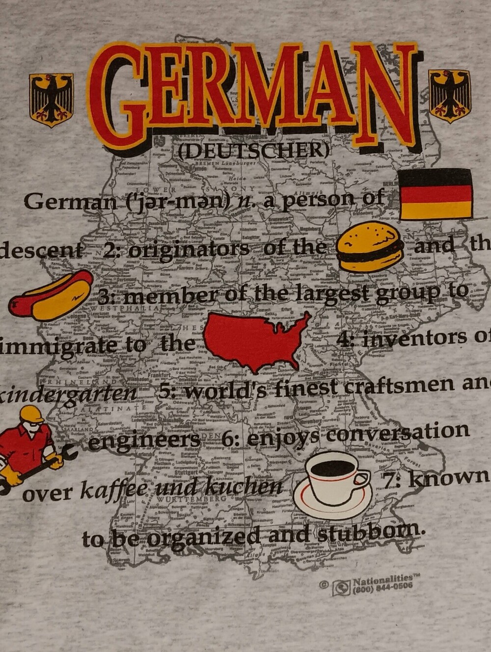 vintage single stitch German t-shirt Germany